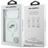 Karl Lagerfeld IML K&CH Heads Metal Frame MagSafe dėklas skirtas Apple iPhone 17 Pro Max skaidrus