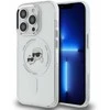 Karl Lagerfeld IML K&CH Heads Metal Frame MagSafe dėklas telefonui Apple iPhone 15 Pro skaidrus