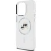 Karl Lagerfeld IML K&CH Heads Metal Frame MagSafe dėklas telefonui Apple iPhone 15 Pro skaidrus