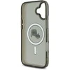 Karl Lagerfeld IML K&amp;CH Heads Metal Frame MagSafe Apple iPhone 16 dėklas telefonui juodos spalvos