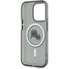 Karl Lagerfeld IML K&amp;CH Heads Metal Frame MagSafe dėklas telefonui Apple iPhone 15 Pro juodos spalvos