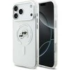 Karl Lagerfeld IML K&CH Heads Metal Frame MagSafe dėklas skirtas Apple iPhone 17 Pro Max skaidrus