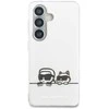 Karl Lagerfeld IML K&CH Peekaboo Logo Magnetic dėklas skirtas Apple iPhone Samsung Galaxy S26 baltos spalvos