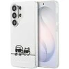 Karl Lagerfeld IML K&CH Peekaboo Logo Magnetic dėklas skirtas Apple iPhone Samsung Galaxy S26 Ultra baltos spalvos