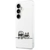 Karl Lagerfeld IML K&CH Peekaboo Logo Magnetic dėklas skirtas Apple iPhone Samsung Galaxy S26 baltos spalvos