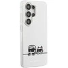 Karl Lagerfeld IML K&CH Peekaboo Logo Magnetic dėklas skirtas Apple iPhone Samsung Galaxy S26 Ultra baltos spalvos