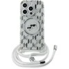 Karl Lagerfeld KLHMP15XHCKCKLCT Apple iPhone15 Pro Max 6.7″ skaidrus kietas dėklas IML Crossbody Monogram Ka
