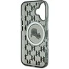 Karl Lagerfeld IML Monogram Karl &amp; Choupette Head MagSafe Apple iPhone 16 - dėklas telefonui juodos spalvos