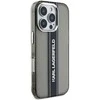 Karl Lagerfeld IML Stripe Logo Apple iPhone 16 Pro Max dėklas telefonui juodos spalvos