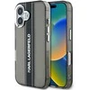 Karl Lagerfeld IML Stripe Logo Apple iPhone 16 dėklas telefonui juodos spalvos