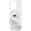 Karl Lagerfeld KLHMP15XLGCHSGH Apple iPhone15 Pro Max 6.7″ kietas dėklas skaidrus Liquid Glitter Choupette H
