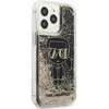 Apple iPhone 13 Pro Karl Lagerfeld dėklas Liquid Glitter Gatsby (KLHCP13LLGGKBK) juodos spalvos