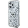 Karl Lagerfeld KLHMP15XLGKISGH Apple iPhone15 Pro Max 6.7″ kietas dėklas skaidrus Liquid Glitter Karl Head M