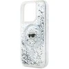 Karl Lagerfeld KLHMP15XLGKISGH Apple iPhone15 Pro Max 6.7″ kietas dėklas skaidrus Liquid Glitter Karl Head M