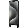 Apple iPhone 15 Karl Lagerfeld dėklas juodos spalvos Crossbody silikoninis Ikonik (KLHCP15SSCBSKNK) juodos spalvos