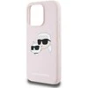 Apple iPhone 15 Pro Max Karl Lagerfeld dėklas Silicone Karl & Choupette Magsafe (KLHMP15XSKCHPPLP) rožinės spalvos