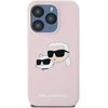 Apple iPhone 15 Pro Max Karl Lagerfeld dėklas Silicone Karl & Choupette Magsafe (KLHMP15XSKCHPPLP) rožinės spalvos
