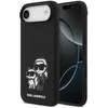 Karl Lagerfeld Liquid Silicone K&CH Sketch MagSafe dėklas skirtas Apple iPhone 17 Air juodos spalvos