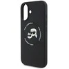 Karl Lagerfeld Liquid silikoninis K&CH Heads MagSafe Apple iPhone 16 dėklas telefonui juodos spalvos