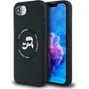 Karl Lagerfeld Liquid silikoninis K&amp;CH Heads MagSafe Apple iPhone 16e dėklas telefonui juodos spalvos