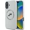 Karl Lagerfeld Liquid silikoninis K&amp;CH Heads MagSafe Apple iPhone 16 dėklas telefonui gelsvos spalvos