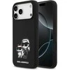 Karl Lagerfeld Liquid Silicone K&CH Sketch MagSafe dėklas skirtas Apple iPhone 17 Pro Max juodos spalvos