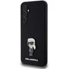 Dėklas Karl Lagerfeld KLHCS23FEMHKNPK S23 FE S711 Juodas/Juodas SILICONE IKONIK METAL PIN