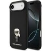 Karl Lagerfeld Liquid Silicone Metal Ikonik dėklas skirtas Apple iPhone Air juodos spalvos