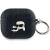 Apple AirPods Pro 2 Karl Lagerfeld Cover Monogram Karl & Choupette Head ausinių dėklas juodos spalvos