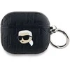 Apple AirPods Pro 2 Karl Lagerfeld Cover Monogram Karl Head ausinių dėklas juodos spalvos