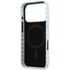 Karl Lagerfeld PU Houndstooth Resin Plate MagSafe dėklas skirtas Apple iPhone 17 Pro Mėlyna