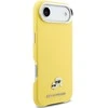 Karl Lagerfeld PU Karl and Choupette Heads Pins MagSafe dėklas skirtas Apple iPhone Air Geltona