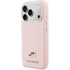 Dėklas Karl Lagerfeld Karl & Choupette Head Pins Saffiano MagSafe Case for iPhone 17 Pro - Rožinė