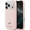 Dėklas Karl Lagerfeld Karl & Choupette Head Pins Saffiano MagSafe Case for iPhone 17 Pro - Rožinė