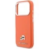 Karl Lagerfeld dėklas, skirtas IPHONE 17 Pro Max, suderinamas su MagSafe KLHMP17X6PFKCLO (PU FW W/ K&C Head Pin), oranžinis