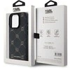 Karl Lagerfeld PU Karl Heads Pattern MagSafe dėklas telefonui Apple iPhone 15 Pro juodos spalvos