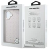 Karl Lagerfeld PU Perforated Gold Dots MagSafe dėklas skirtas Apple iPhone 17 rožinės spalvos