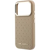 Karl Lagerfeld PU Perforated Gold Dots MagSafe dėklas skirtas Apple iPhone 17 Pro rusvai gelsvas
