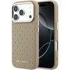 Karl Lagerfeld PU Perforated Gold Dots MagSafe dėklas skirtas Apple iPhone 17 Pro rusvai gelsvas
