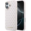 Karl Lagerfeld PU Perforated Gold Dots MagSafe dėklas skirtas Apple iPhone 17 rožinės spalvos