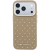 Karl Lagerfeld PU Perforated Gold Dots MagSafe dėklas skirtas Apple iPhone 17 Pro rusvai gelsvas