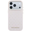 Karl Lagerfeld PU Perforated Gold Dots MagSafe dėklas skirtas Apple iPhone 17 Pro Max rožinės spalvos