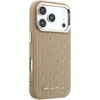 Karl Lagerfeld PU Perforated Gold Dots MagSafe dėklas skirtas Apple iPhone 17 Pro Max rusvai gelsvas