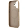 Karl Lagerfeld PU Perforated Monogram MagSafe dėklas skirtas Apple iPhone 17 rusvai gelsvas