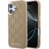 Karl Lagerfeld PU Perforated Monogram MagSafe dėklas skirtas Apple iPhone 17 rusvai gelsvas