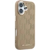Karl Lagerfeld PU Perforated Monogram MagSafe dėklas skirtas Apple iPhone 17 rusvai gelsvas