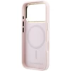 Karl Lagerfeld PU Perforated Monogram MagSafe dėklas skirtas Apple iPhone 17 Pro rožinės spalvos