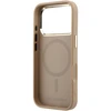 Karl Lagerfeld PU Perforated Monogram MagSafe dėklas skirtas Apple iPhone 17 Pro Max rusvai gelsvas