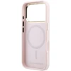 Karl Lagerfeld PU Perforated Monogram MagSafe dėklas skirtas Apple iPhone 17 Pro Max rožinės spalvos