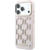 Karl Lagerfeld PU Perforated Monogram MagSafe dėklas skirtas Apple iPhone 17 Pro rožinės spalvos